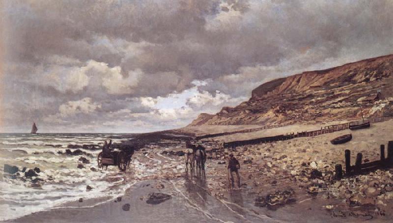 Claude Monet The Pointe de la Heve at Low Tide Norge oil painting art